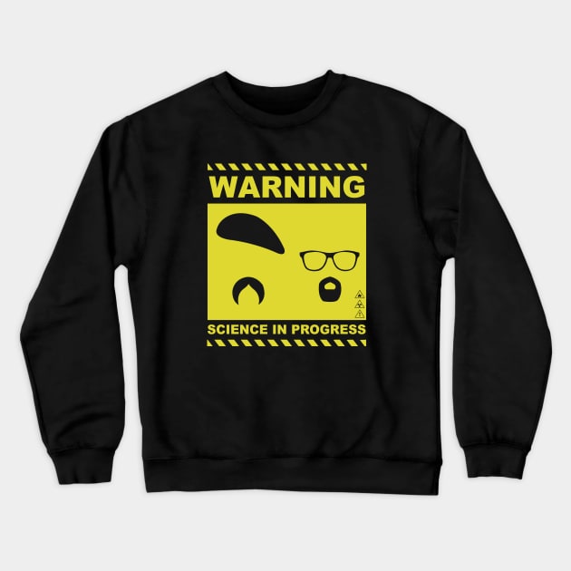 MythBusters warning science in progress Crewneck Sweatshirt by Ac Vai